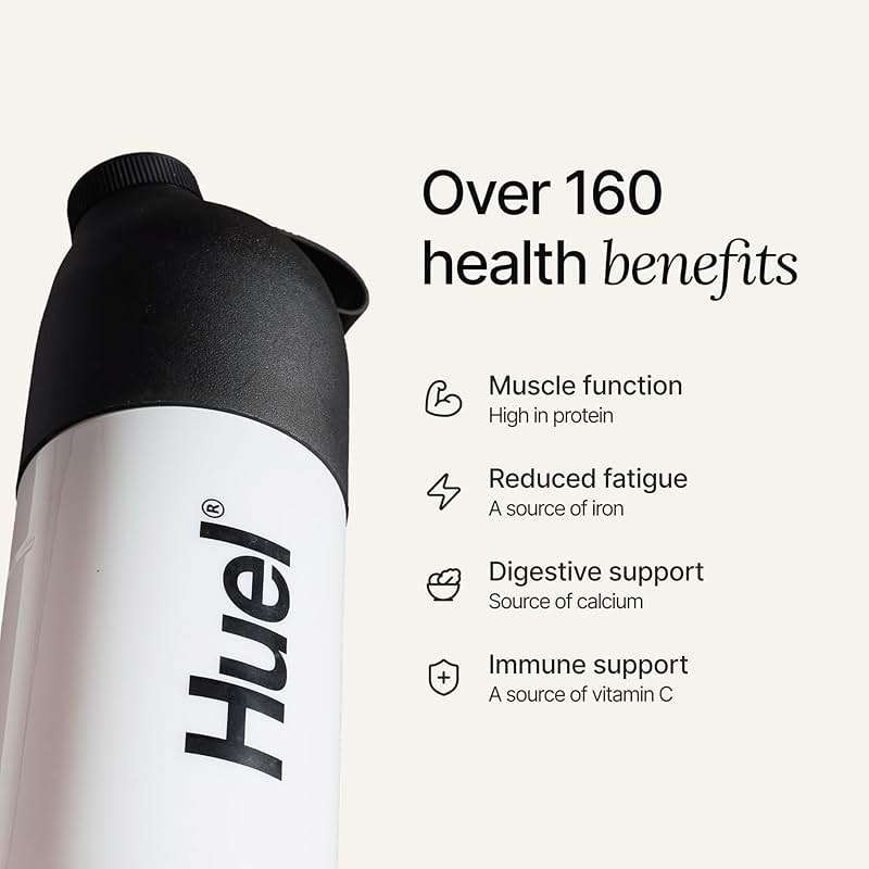 Huel Black Edition | Strawberry 40g Vegan Protein Powder | Nutritionally Complete Meal | 27 Vitamins and Minerals, Gluten Free | 17 Servings - Image 4