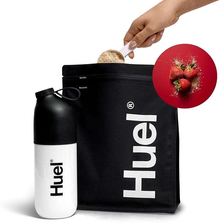 Huel Black Edition | Strawberry 40g Vegan Protein Powder | Nutritionally Complete Meal | 27 Vitamins and Minerals, Gluten Free | 17 Servings - Image 9