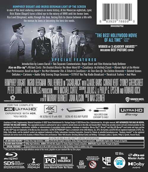 Casablanca (4K Ultra HD + Blu-ray) - Image 3