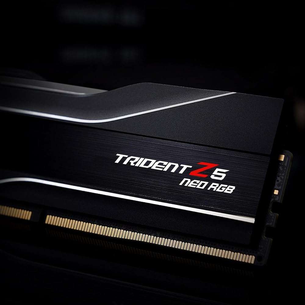 G.SKILL Trident Z5 Neo RGB Series DDR5 RAM (AMD EXPO) 32GB (2x16GB) 6000MT/s CL32-38-38-96 1.35V Desktop Computer Memory U-DIMM - Matte Black (F5-6000J3238F16GX2-TZ5NR) - Image 6