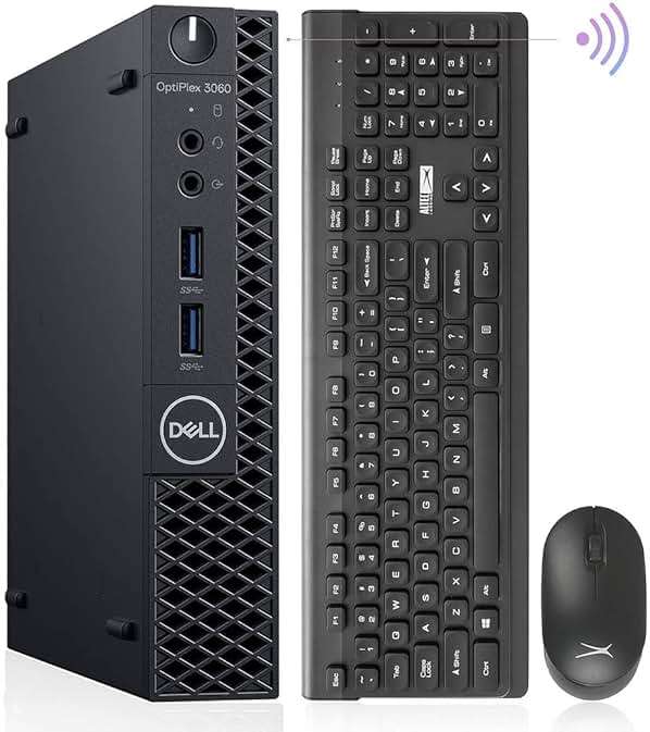 Dell Mini PC Windows 11 Micro Computer OptiPlex 3060 Desktop,i7-8700T 32GB Ram 1TB M.2 NVMe M.2 SSD,AX210 Built-WiFi 6E,HDMI Dual Monitor Support,Wireless Keyboard Mouse (Renewed) - Image 1