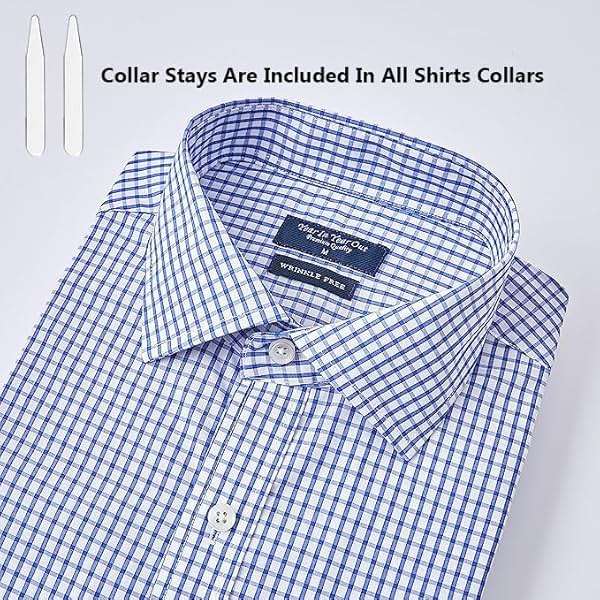Year In Year Out Wrinkle Free Dress Shirt for Men Regular Fit Long Sleeve Wrinkle Resistant Shirt - Image 2