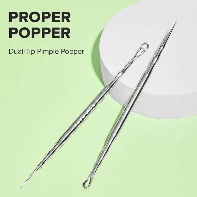 I DEW CARE Dual-Tip Pimple Tool - Proper Popper | Blackhead Remover, Blemish Exfoliating, Professional Acne Squeezer, Comedone Zit Extractor for Women, 2in1 Stainless Steel Lancet, 1ea - Image 2