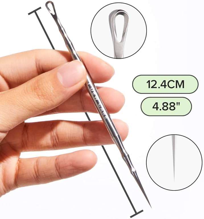 I DEW CARE Dual-Tip Pimple Tool - Proper Popper | Blackhead Remover, Blemish Exfoliating, Professional Acne Squeezer, Comedone Zit Extractor for Women, 2in1 Stainless Steel Lancet, 1ea - Image 6