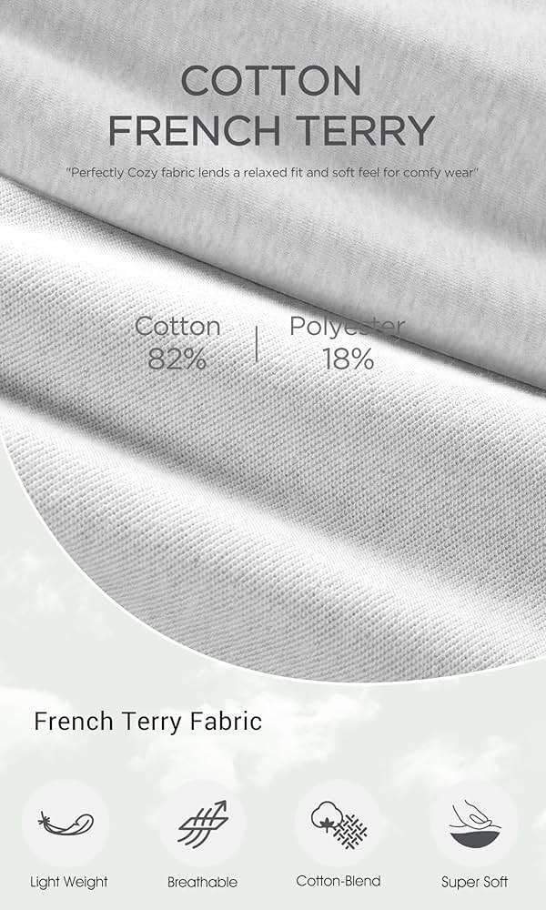 ODODOS Women's Sweat Shorts with Pockets Cotton French Terry Drawstring Summer Workout Casual Lounge Shorts - Image 6