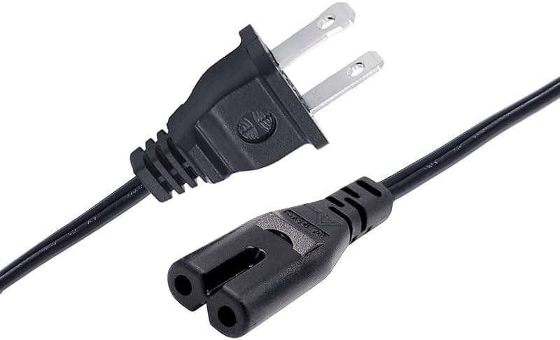 2 Prong Power Cord Replacement for JBL Partybox Encore Essential Bluetooth Speaker Audio System ONN.100008736 Power Cord 8ft IEC C7 AC Cable - Image 1