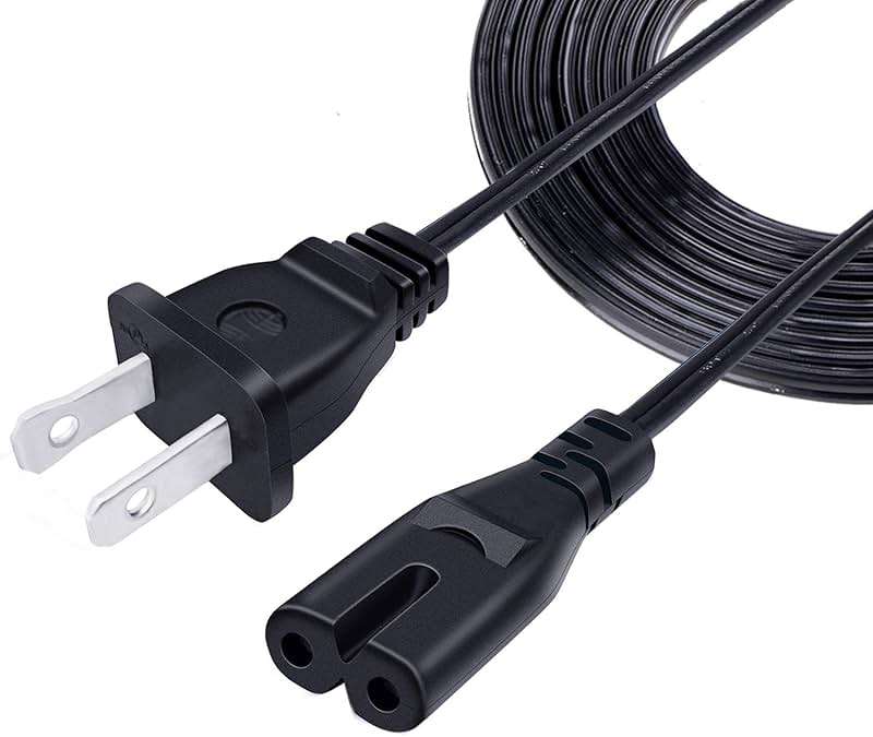 2 Prong Power Cord Replacement for JBL Partybox Encore Essential Bluetooth Speaker Audio System ONN.100008736 Power Cord 8ft IEC C7 AC Cable - Image 6