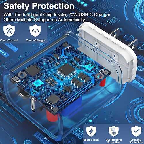 iPhone Charger Fast Charging,10FT iPhone Charger [Apple MFi Certified] 2Pack Long Charging Cable with 20W USB C Charger Block with USBC to Lightning Cable Compatible with iPhone 14 13 12 11 Pro Max Xr - Image 4