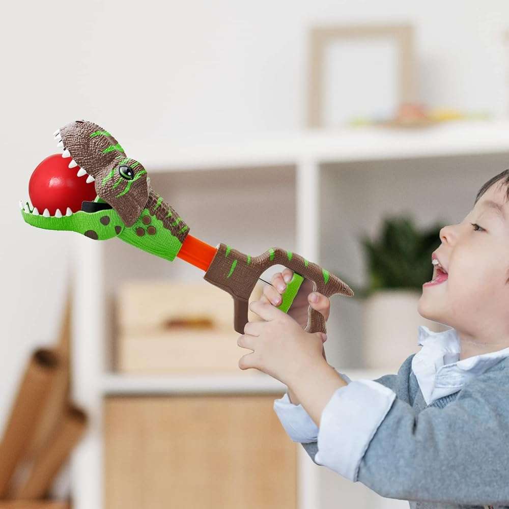 DINOBROS Dinosaur Chomper Toys for Kids with 3 Roar Sounds and Light Jurassic Dinosaurs Grabber Claw T-Rex Reacher Robot Hand Pincher Dino Snapper - Image 2