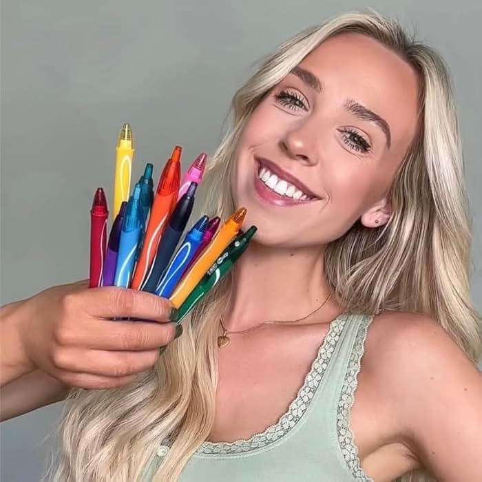 BIC Gelocity Quick Dry Ocean Themed Gel Pens, Medium Point (0.7 mm), School Supplies for Color-Coding Notes, Gel Pen Set for Students and Teachers, 16-Count Pack in Assorted Colors - Image 2