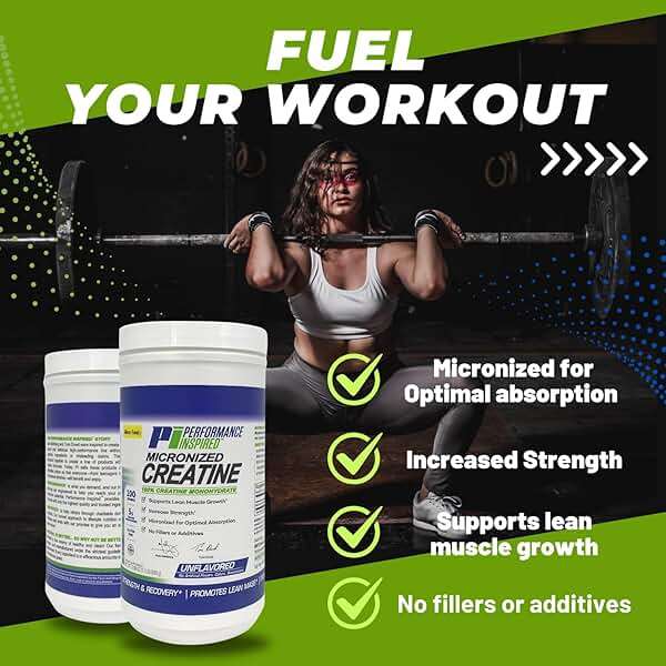 Performance Inspired Nutrition Micronized Creatine Monohydrate – 100% Pure, Unflavored, No Fillers – Supports Muscle Growth & Recovery – 1.1 lb - Image 4