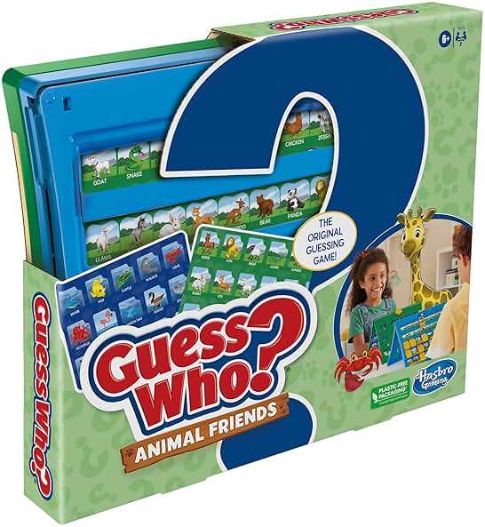 Hasbro Gaming Guess Who? Animal Friends Game | 2 Double-Sided Animal Sheets | 2-Player Board Games for Kids | Easter Gifts for Boys and Girls | Ages 6+ (Amazon Exclusive) - Image 8