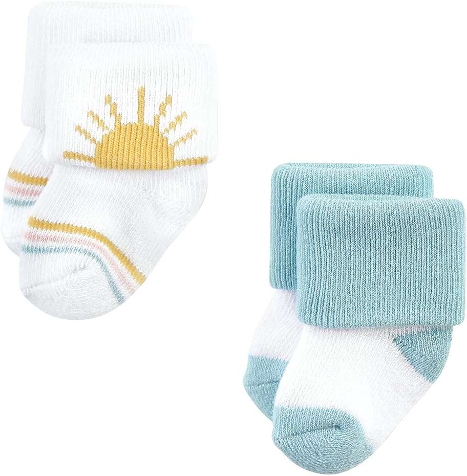 Hudson Baby baby-girls Cotton Rich Newborn and Terry Socks - Image 6