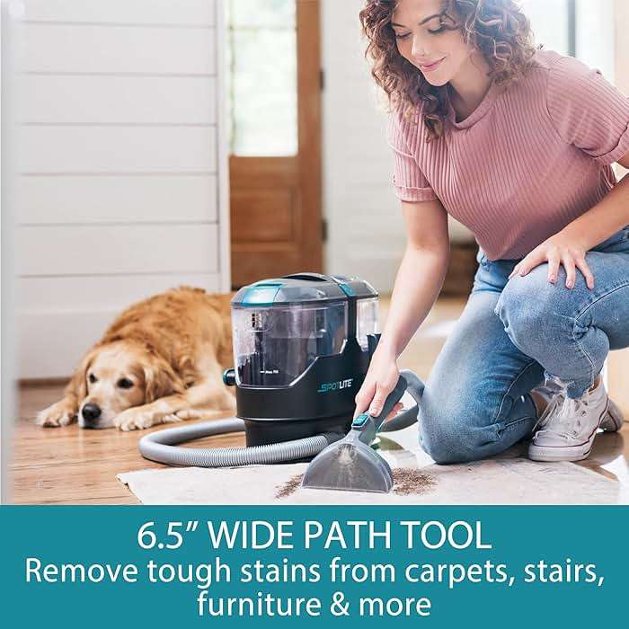 Kenmore KW2001 SpotLite Portable Carpet Spot Cleaner & Pet Stain Remover, 17Kpa Powerful Suction with Versatile Tools for Upholstery, Couches, Car and Auto Detailer, Gray - Image 2
