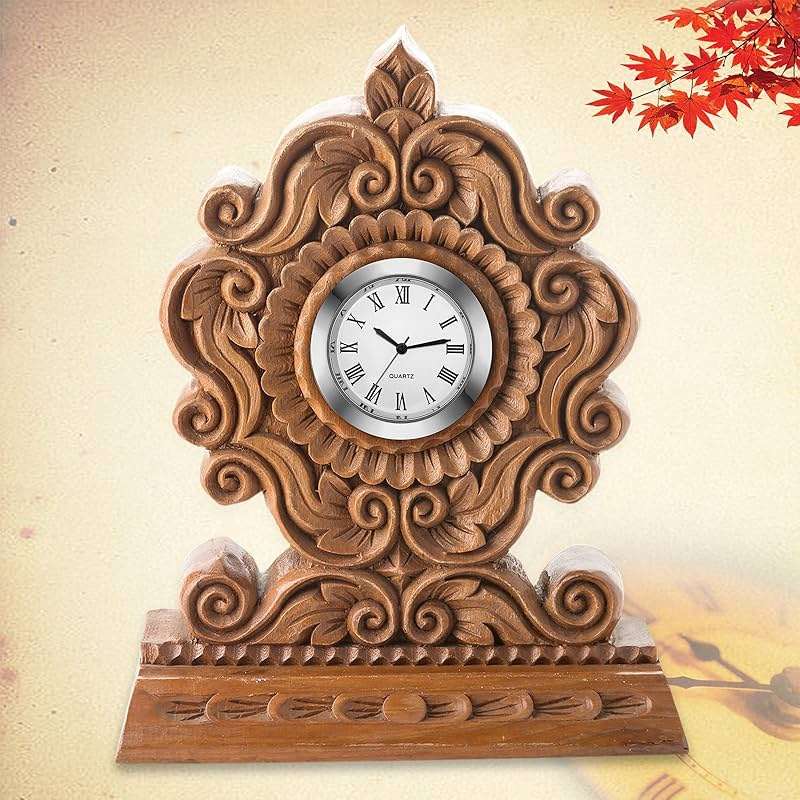 Outus 6 Pack Mini Clock Insert 1.5 Inch (37 mm) Replacement Round Quartz Movement Clock Faces for Crafts White Dial Gold Silver Tone Bezel with Roman Numerals Fit 1.4 Inch Diameter Hole - Image 7