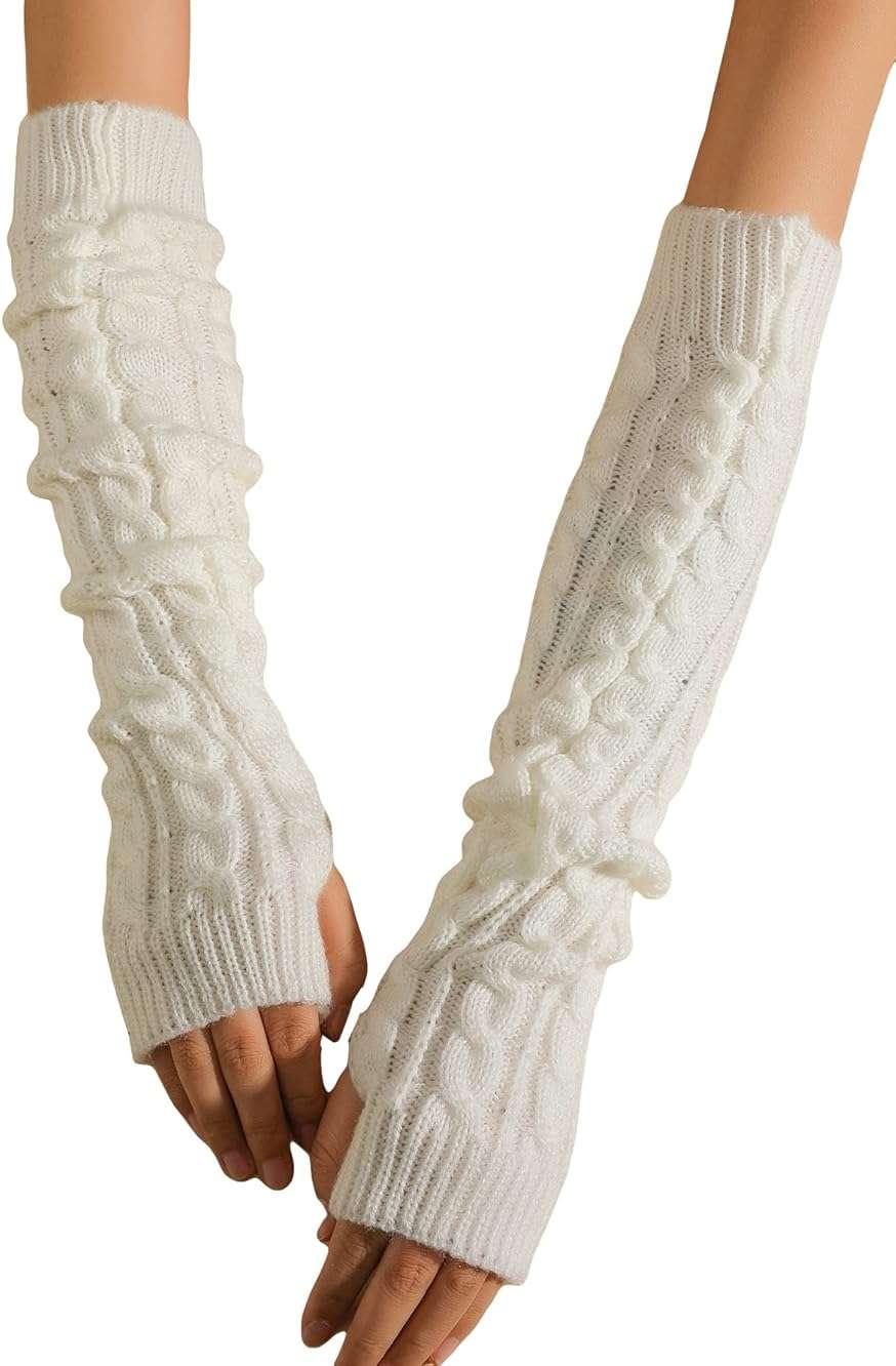 Verdusa Women's Arm Warmers Long Fingerless Gloves - Image 1