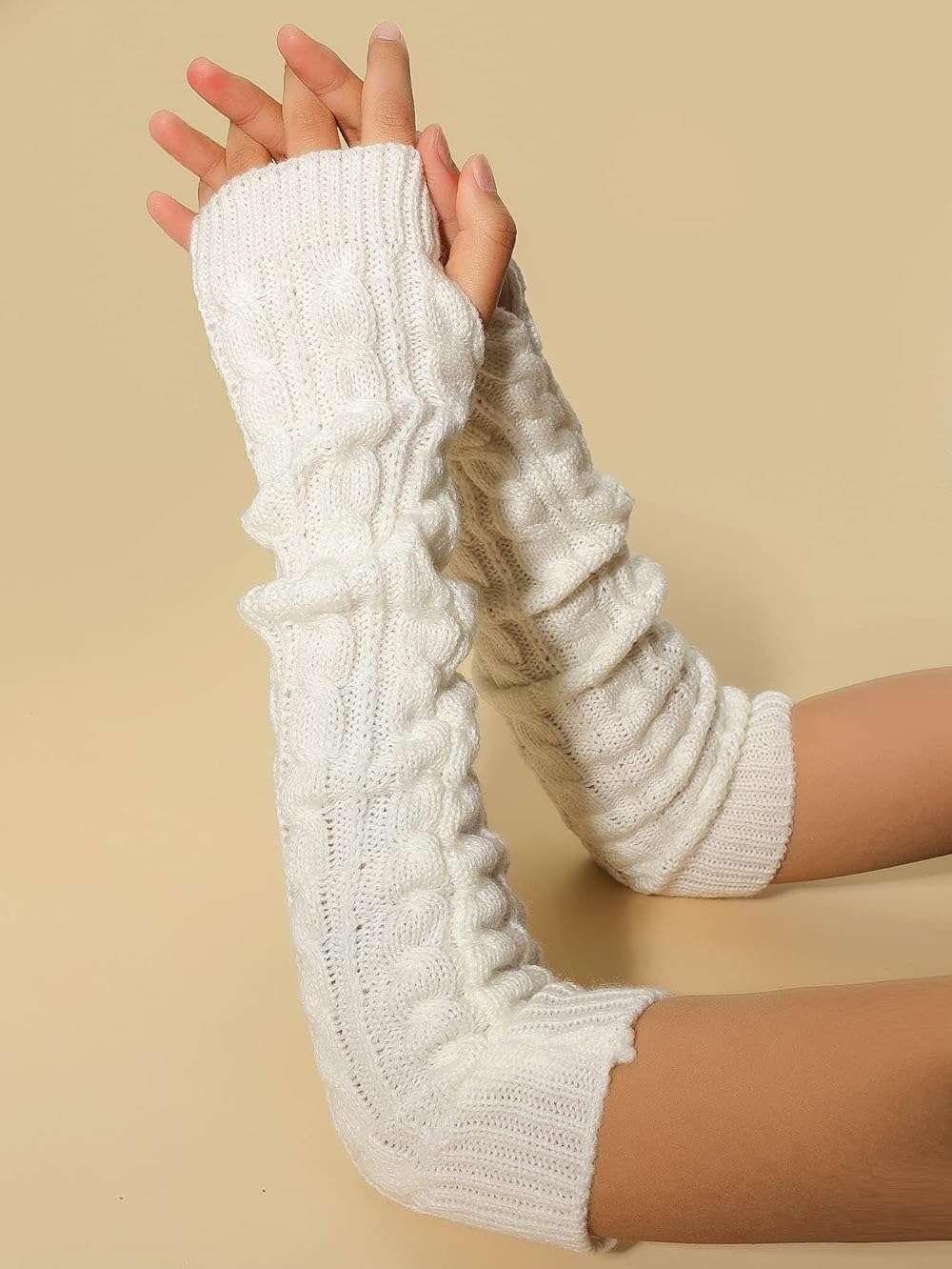 Verdusa Women's Arm Warmers Long Fingerless Gloves - Image 2