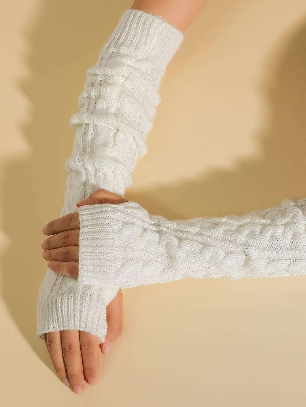 Verdusa Women's Arm Warmers Long Fingerless Gloves - Image 3
