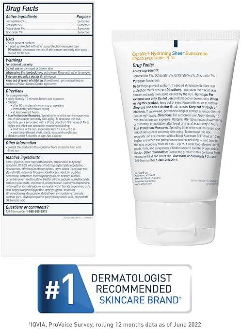 CeraVe Hydrating Sheer Sunscreen with SPF 30 for Face and Body, Mineral & Chemical Sunscreen for Men & Women with Zinc Oxide, Hyaluronic Acid and Ceramides, Paraben-Free + Fragrance-Free, 3 Ounces - Image 9