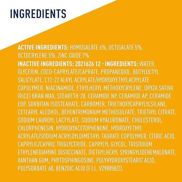 CeraVe Hydrating Sheer Sunscreen with SPF 30 for Face and Body, Mineral & Chemical Sunscreen for Men & Women with Zinc Oxide, Hyaluronic Acid and Ceramides, Paraben-Free + Fragrance-Free, 3 Ounces - Image 10