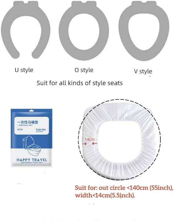 Disposable Non-woven Toilet Pad Water Proof Toilet Cover Portable Travel Hotel Toilet Seat Cover 11 Pieces Thickened Version (white) - Image 3