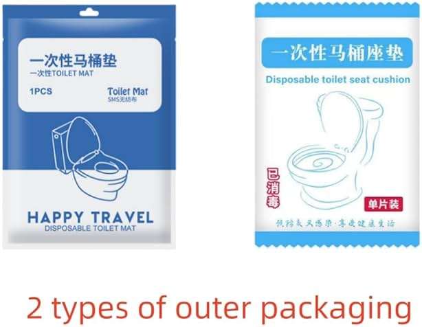 Disposable Non-woven Toilet Pad Water Proof Toilet Cover Portable Travel Hotel Toilet Seat Cover 11 Pieces Thickened Version (white) - Image 4