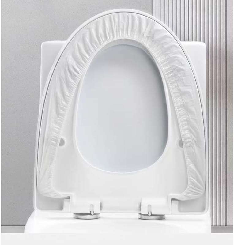 Disposable Non-woven Toilet Pad Water Proof Toilet Cover Portable Travel Hotel Toilet Seat Cover 11 Pieces Thickened Version (white) - Image 5