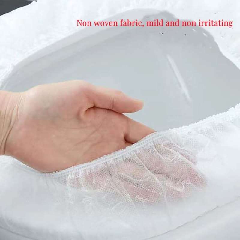 Disposable Non-woven Toilet Pad Water Proof Toilet Cover Portable Travel Hotel Toilet Seat Cover 11 Pieces Thickened Version (white) - Image 6