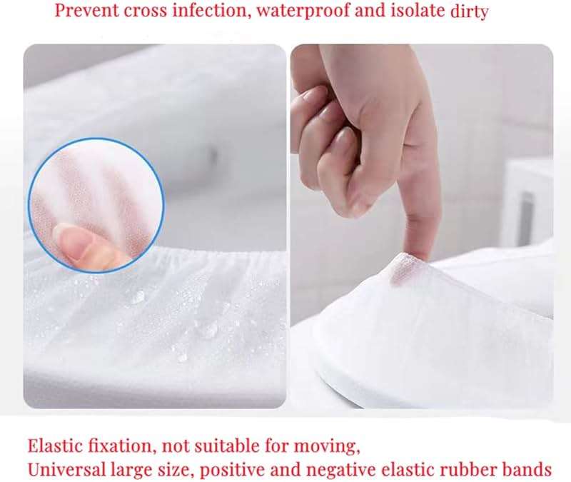 Disposable Non-woven Toilet Pad Water Proof Toilet Cover Portable Travel Hotel Toilet Seat Cover 11 Pieces Thickened Version (white) - Image 7