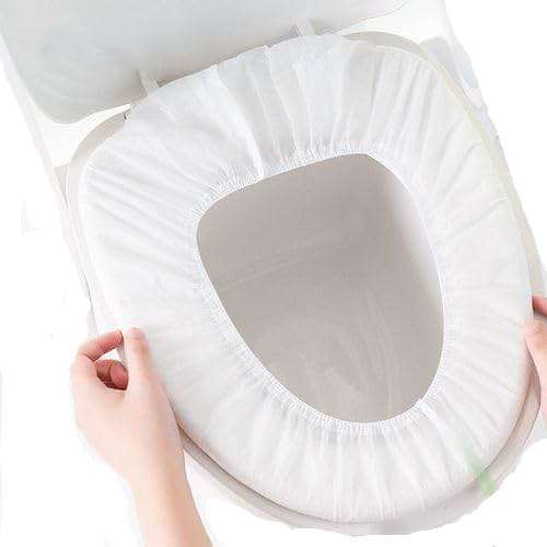 Disposable Non-woven Toilet Pad Water Proof Toilet Cover Portable Travel Hotel Toilet Seat Cover 11 Pieces Thickened Version (white) - Image 9