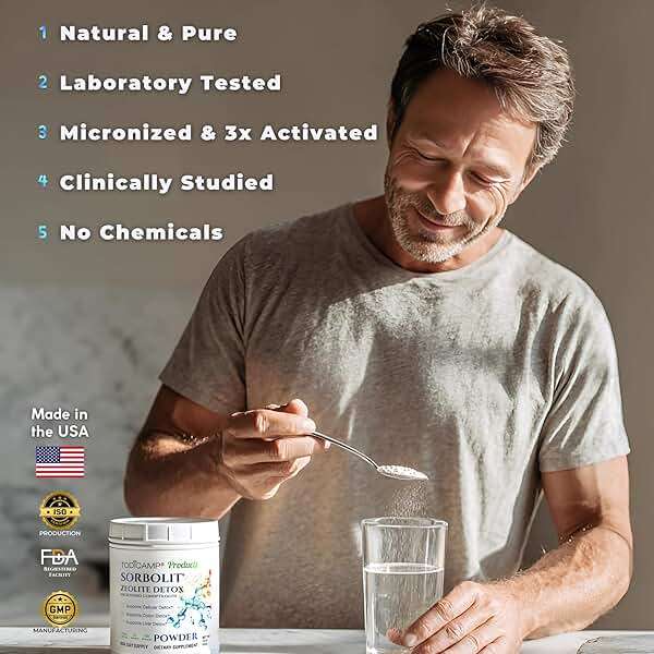 TODICAMP Zeolite Detox Sorbolit - Zeolite Binder Supplement for Full Body Detox - Gut Cleanse, Cellular and Liver Detox (1 Pound (Pack of 1)) - Image 8