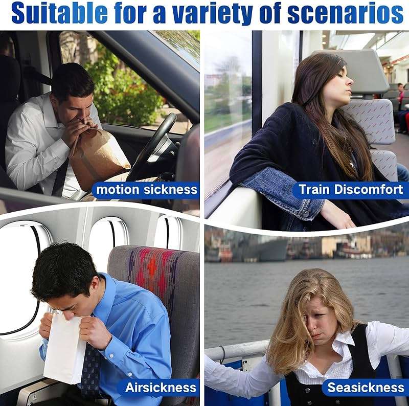 Hionfurt 16ct Motion Sickness Patches – Sea Sickness Patches for Cruise, Car, Airplane, and Other Travel – Non-Drowsy, Effective, Lasts 72 Hours - Image 6