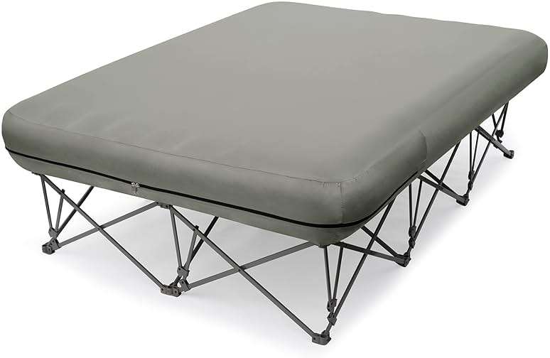 KAMPKEEPER Camping Cot,Camping Cots for Adults,Folding Camping Cot with Inflatable Air Mattress and Carry Bag,for Outdoor Travel Camp Beach Vacation (not Included The Airpump) - Image 1