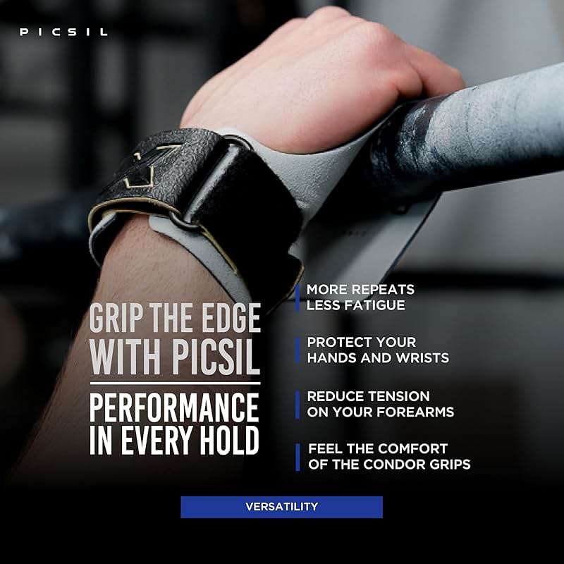 PICSIL - Condor Grips | Premium Hand Protection | Ideal for Cross Training, Gym & Calisthenics | Magnesium Enhanced Grip | Designed for Athletes of All Levels - Image 2
