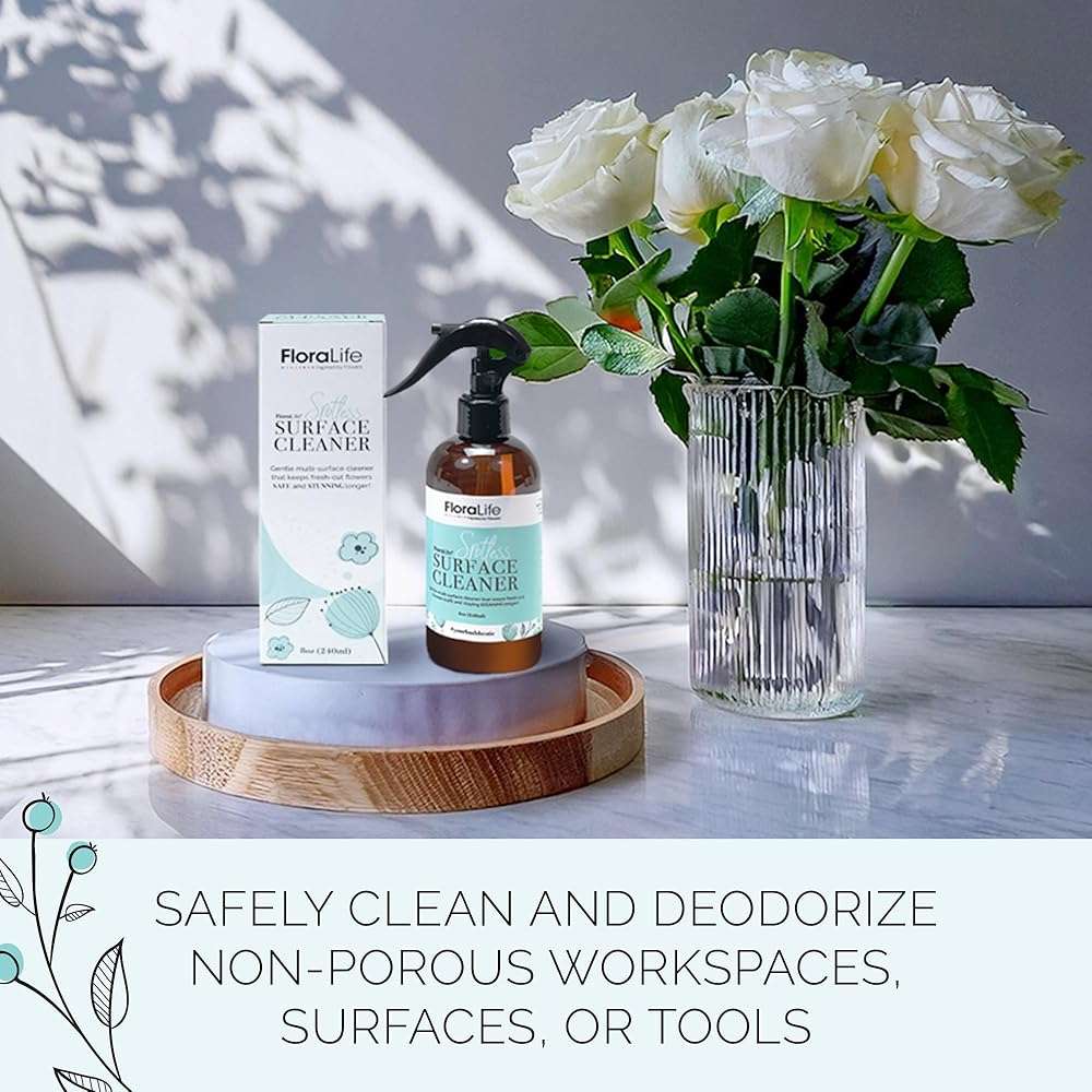 FloraLife Fresh-Cut Flowers Care Kit - Nutrition, Hydration, & Cleaning Solution with Cutting Shears - Image 4