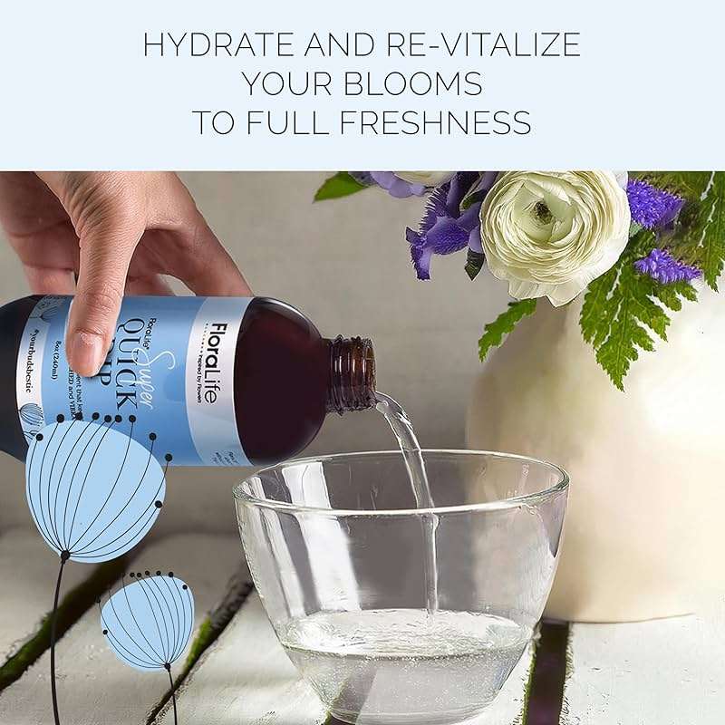 FloraLife Fresh-Cut Flowers Care Kit - Nutrition, Hydration, & Cleaning Solution with Cutting Shears - Image 5