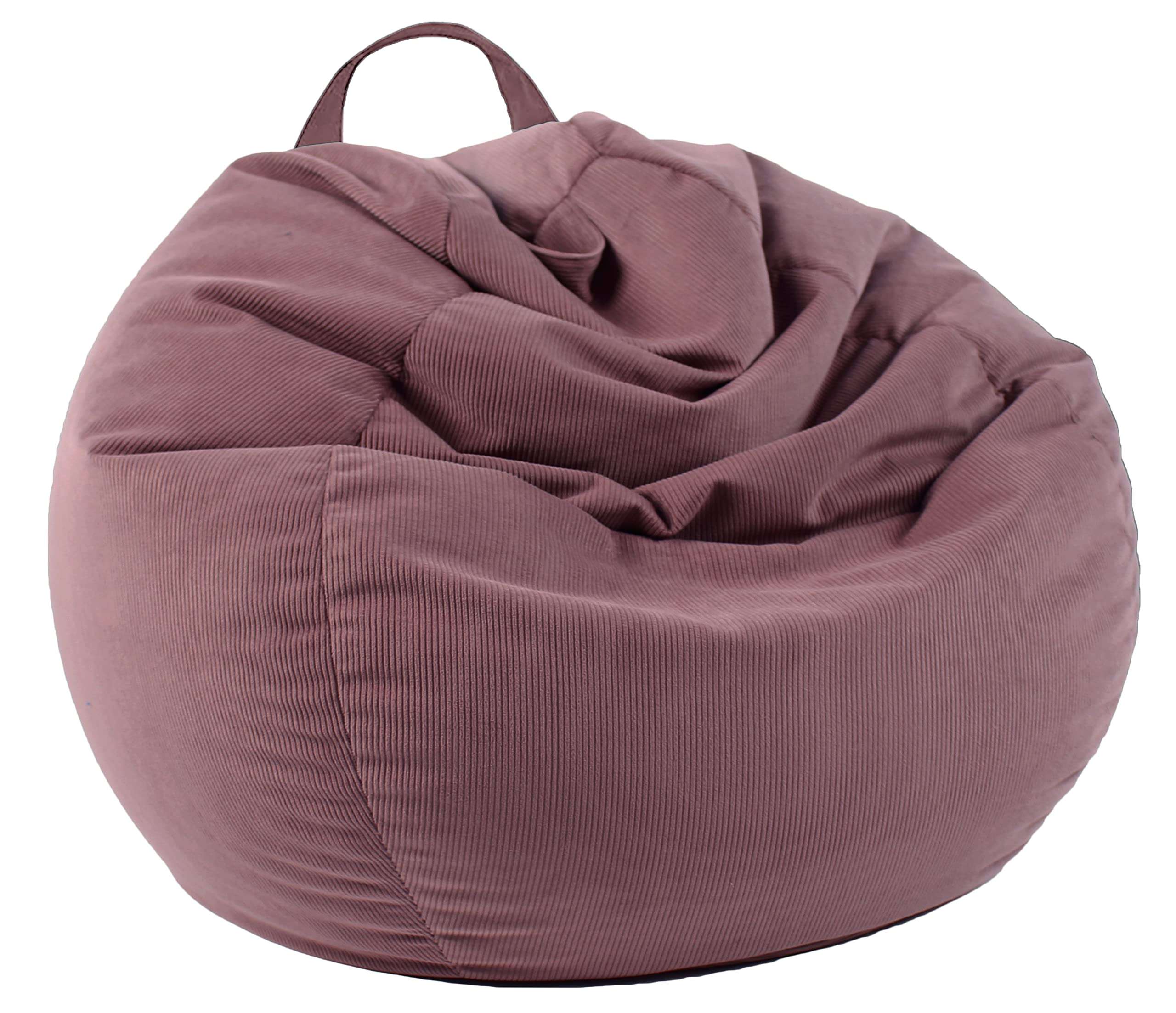 LPMOERA Stuffed Animal Storage Bean Bag Chair Cover (No Filler) For Kids and Adults.Pets Dogs/Cats Lazy Beds.Soft Premium Corduroy Stuffable Bean Bag For Organizing Children Plush Toys or Memory Foam - Image 1