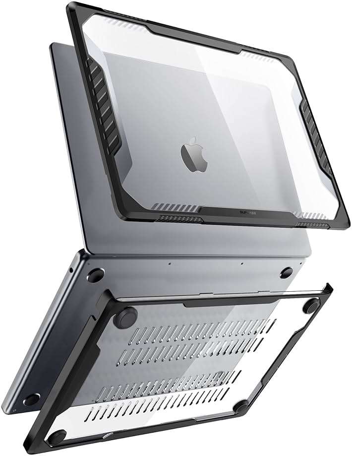 SUPCASE for MacBook Air 13 Inch Case 2026-2022 (Unicorn Beetle), M5/M4/M3/M2 A3449 A3240 A3113 A2681 Heavy Duty Rugged Shockproof Hard Shell Anti Scratch Protective Cover for MacBook Air 13.6", Black - Image 2