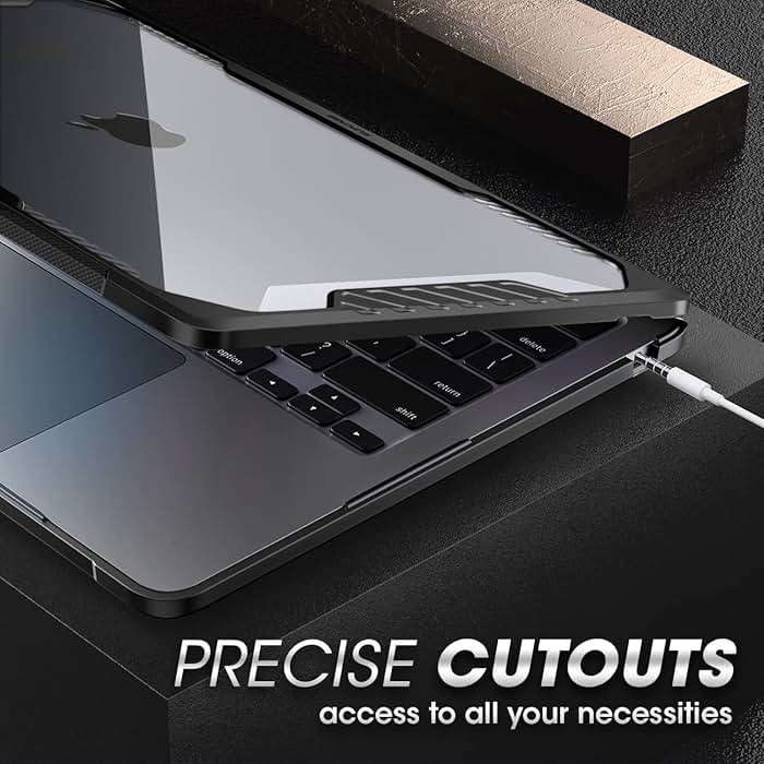 SUPCASE for MacBook Air 13 Inch Case 2026-2022 (Unicorn Beetle), M5/M4/M3/M2 A3449 A3240 A3113 A2681 Heavy Duty Rugged Shockproof Hard Shell Anti Scratch Protective Cover for MacBook Air 13.6", Black - Image 5