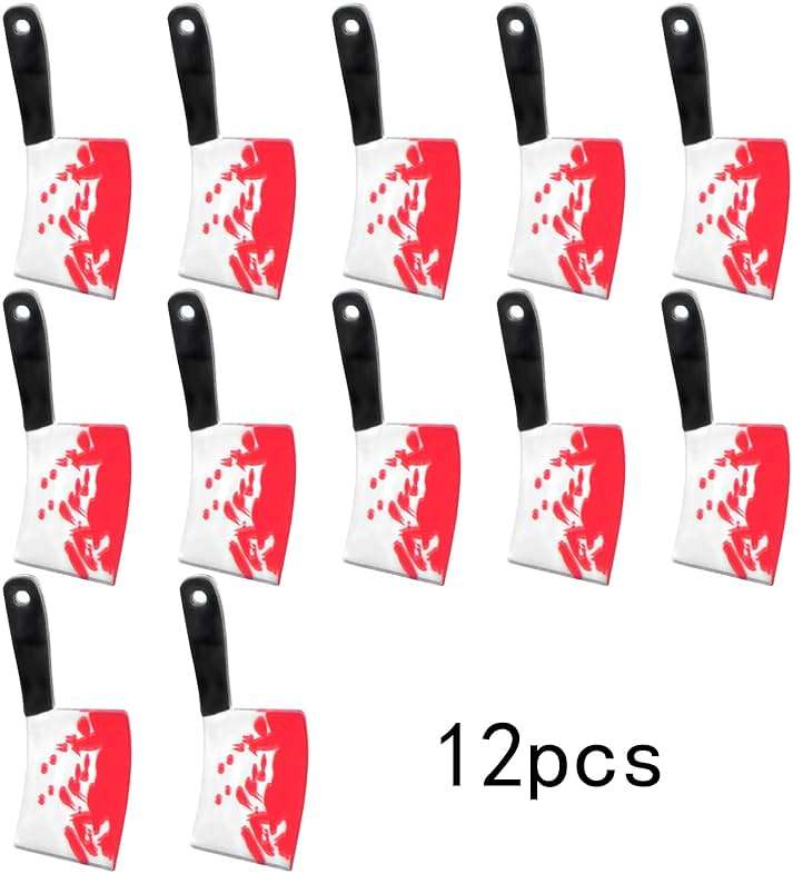 12 Pieces Small Knife Pendant Charms Acrylic Horror Sharp Knife Shape Dangle Pendants Craft Supplies for DIY Earrings Jewelry Making Halloween Party Decor - Image 2