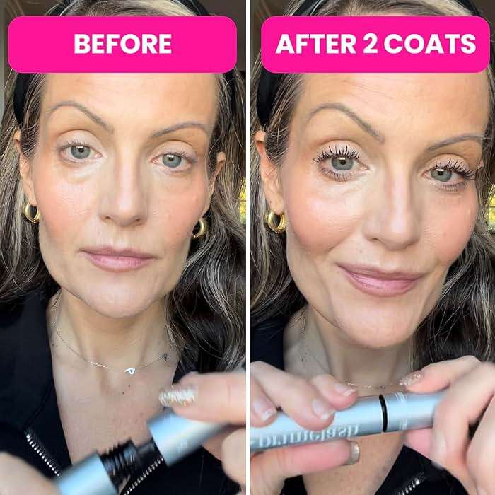Prime Prometics PrimeLash Mascara for Older Women – Volumizing, Incredible Length in 2 Coats – Long-Stay, Zero Clumps, Hypoallergenic (Black) - Image 8