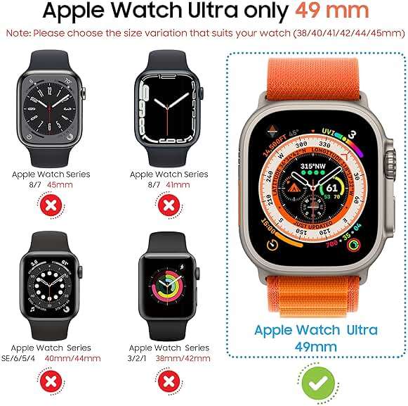 Suoman 2-Pack for Apple Watch Ultra 3/2/1 49mm Case, Ultra-Thin Tempered Glass Screen Protector, All-Around PC Protection Cover for iWatch Ultra 49mm 3/2/1r - Black - Image 2