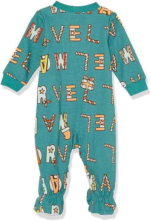 Amazon Essentials Disney | Marvel | Star Wars Unisex Babies' and Toddlers' Snug-Fit Cotton Footed Pajamas, Multipacks - Image 2