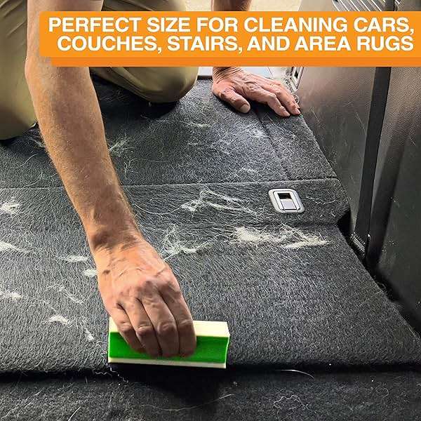 FurDozer Pet Hair Remover & Auto Detailing Tools - Cat & Dog Hair Remover for Carpets, Car Interiors, Couches, Bedding, & Pet Furniture (Green, X3 PRO - 5" Long) - Image 9