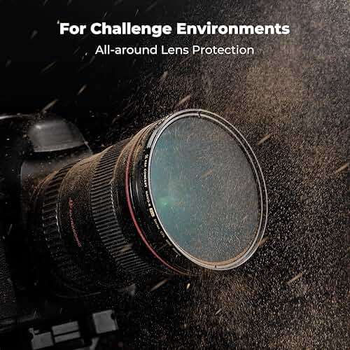 K&F CONCEPT 82mm Variable ND Lens Filter ND2-32 (1-5 Stops) High Definition Adjustable Neutral Density Filter with 36 Multi-Layer Coatings (Nano X PRO Series) - Image 4