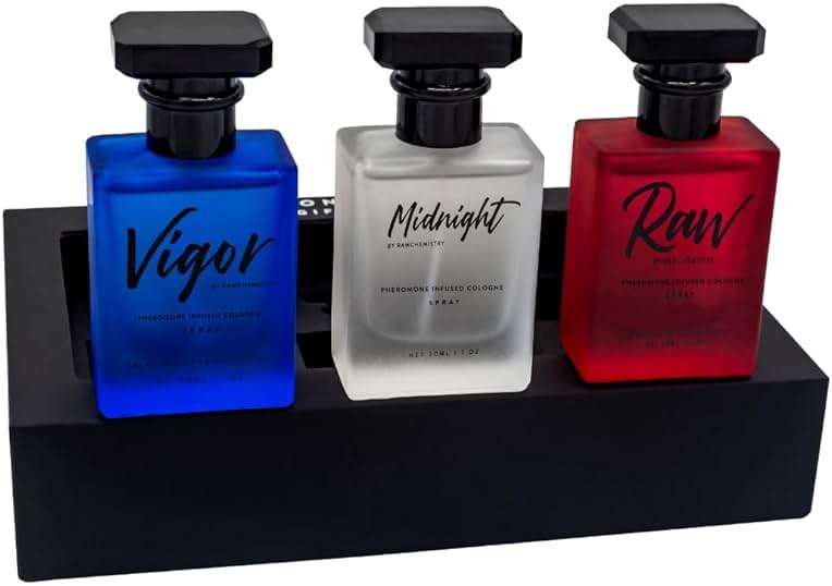 RawChemistry Pheromone Infused Mens Cologne Gift Set - Colognes, 1 Fl Oz (Pack of 3) - Image 3