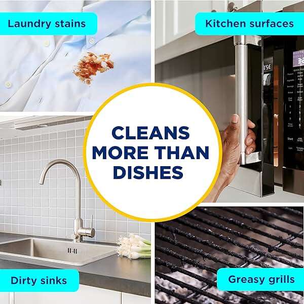 Dawn Free & Clear Powerwash Dish Spray, Dish Soap, Pear Scent Refill, 16 Fl oz (6 Pack) - Image 3