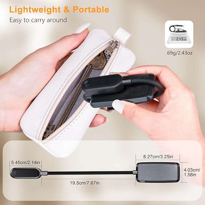Gritin 16 LED Rechargeable Book Light for Reading in Bed- Eye Caring 3 Color Temperatures, Stepless Dimming Brightness, 80 Hrs Runtime, Lightweight Flexible Clip on Light for Book Lovers - Image 8
