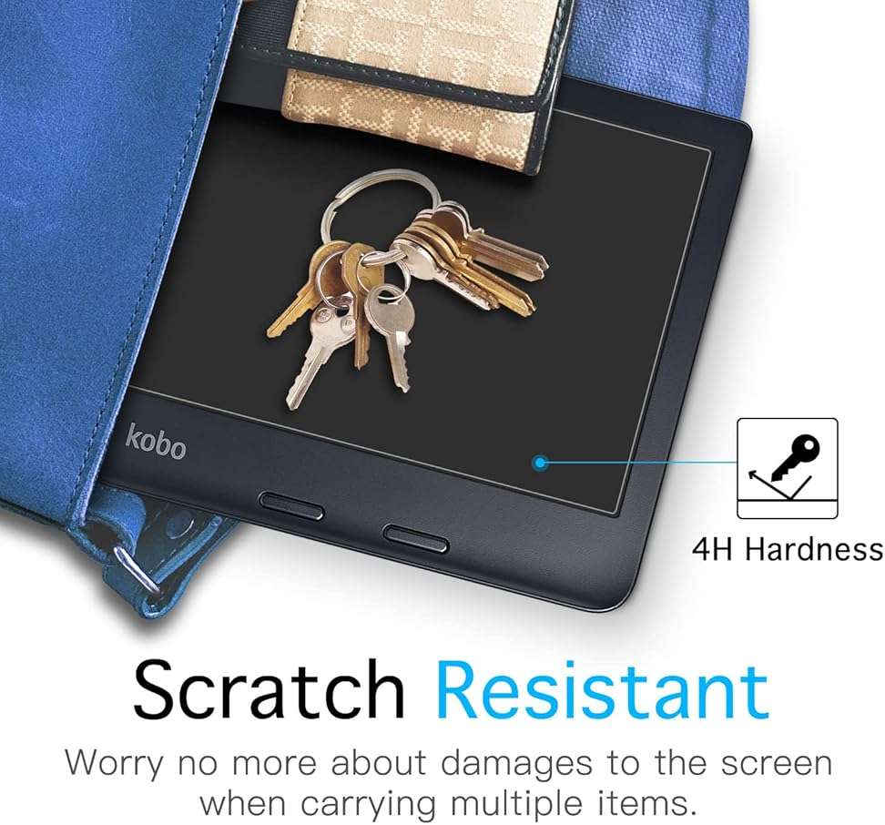MoKo 2-Pack Matte Screen Protector Fits Kobo Libra Colour 7 Inches 2024/Kobo Libra 2 E-Reader 7" 2021, Premium PET Anti-Glare Screen Protective Film Screen Protector - Image 4