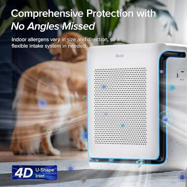 LEVOIT Air Purifiers for Home Large Room Up to 1875 Ft² with Washable Pre-Filter, AHAM VERIFIDE, Air Quality Monitor, HEPA Sleep Mode for Allergies, Pet Hair in Bedroom, Vital 200S-P, White - Image 3